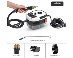 Draagbare Stoomreiniger - Hoge Temperatuur Reinigingsmachine - Hoge Druk Reiniger - 2500W - Wit