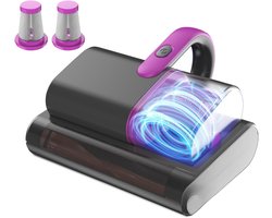 AMA® Matras Reiniger - Tapijt Reiniger - Stoom Reiniger - Draadloos - 2 KG - ‎28x19x29cm - Lila