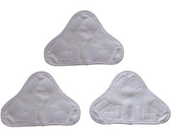 3-delige Herbruikbare Microvezel Dweilen voor Stoomreiniger - Driehoek Model, Wasbaar