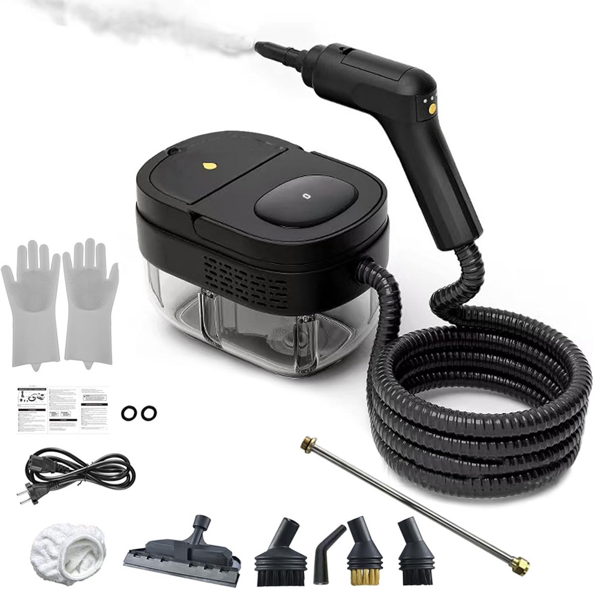 Draagbare Hand Stoomreiniger met Hoge Druk en 1600 ML Tank