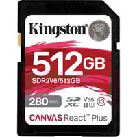 Kingston Canvas React Plus 512 GB SDXC UHS-II Clase 10, Tarjeta de memoria