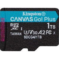 Kingston 1 TB microSDXC Canvas Go Plus Gen4 200R A2 U3 Paquete individual sin ADP, Tarjeta de memoria