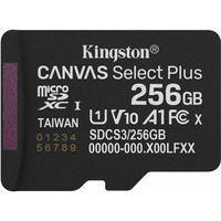 Kingston 256GB micSDXC Canvas Select Plus Gen3 150R A1 (Adaptador de SD no incluido),Tarjeta de memoria