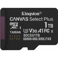 Kingston 1TB micSDXC Canvas Select Plus Gen3 150R A1 (Adaptador de SD no incluido),Tarjeta de memoria