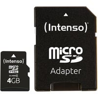 Intenso 3403450 memoria flash 4 GB MicroSDHC Clase 4, Tarjeta de memoria