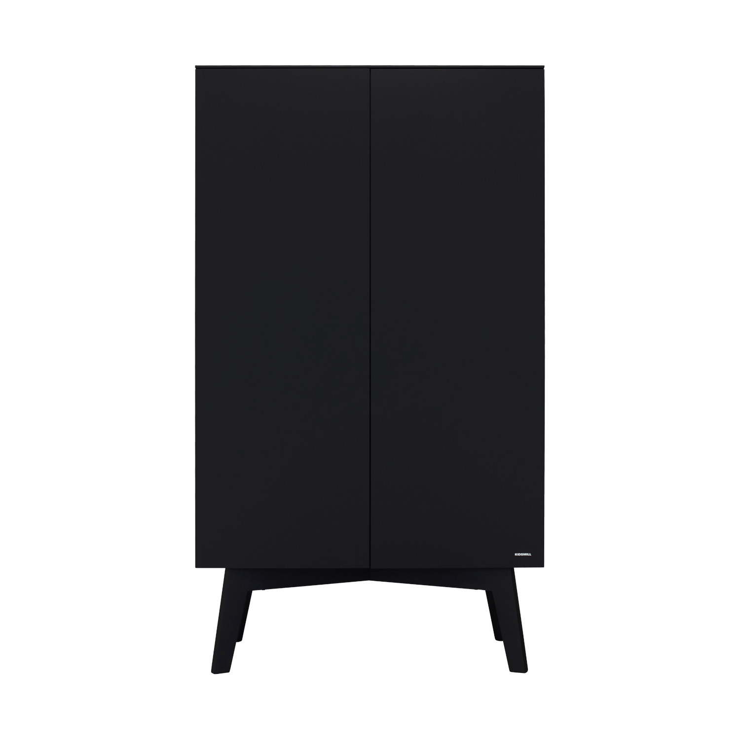 Kidsmill Sixties Kledingkast 2-Deurs Zwart Mat