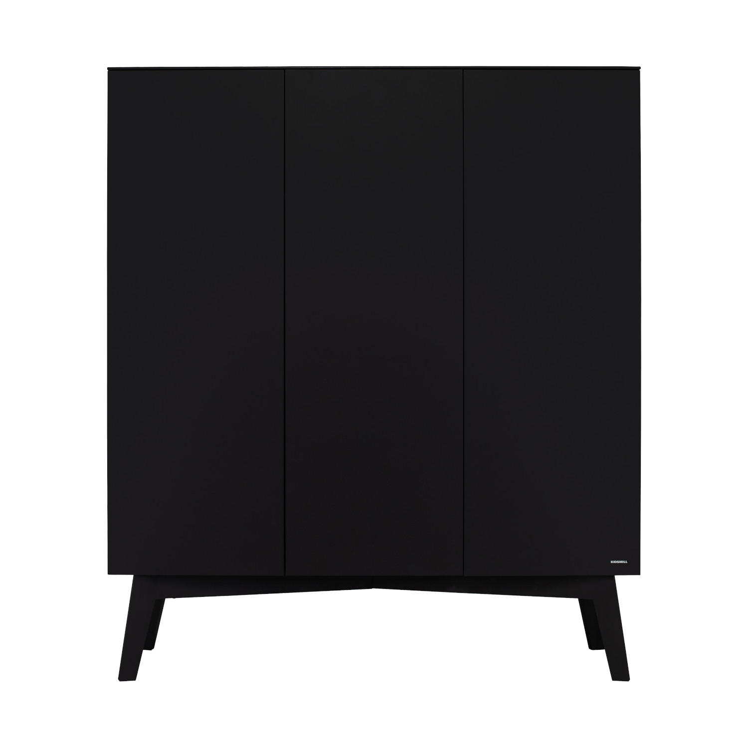 Kidsmill Sixties Kledingkast 3-deurs Zwart Mat