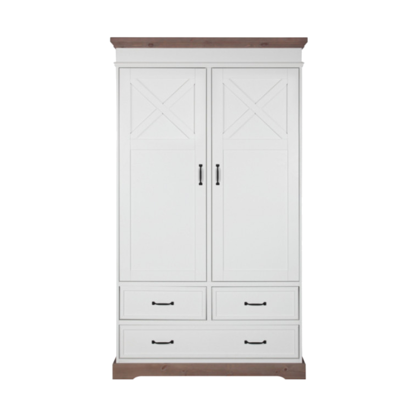 Kidsmill Savigno Kledingkast 2-Deurs Met Kruis Grijs