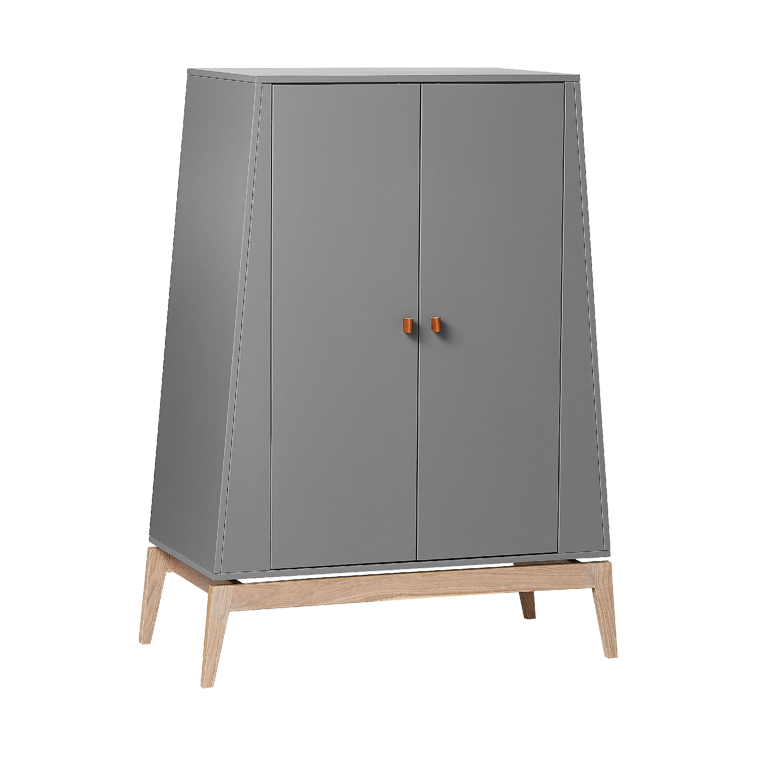 Leander Luna Kledingkast Small Grey / Oak