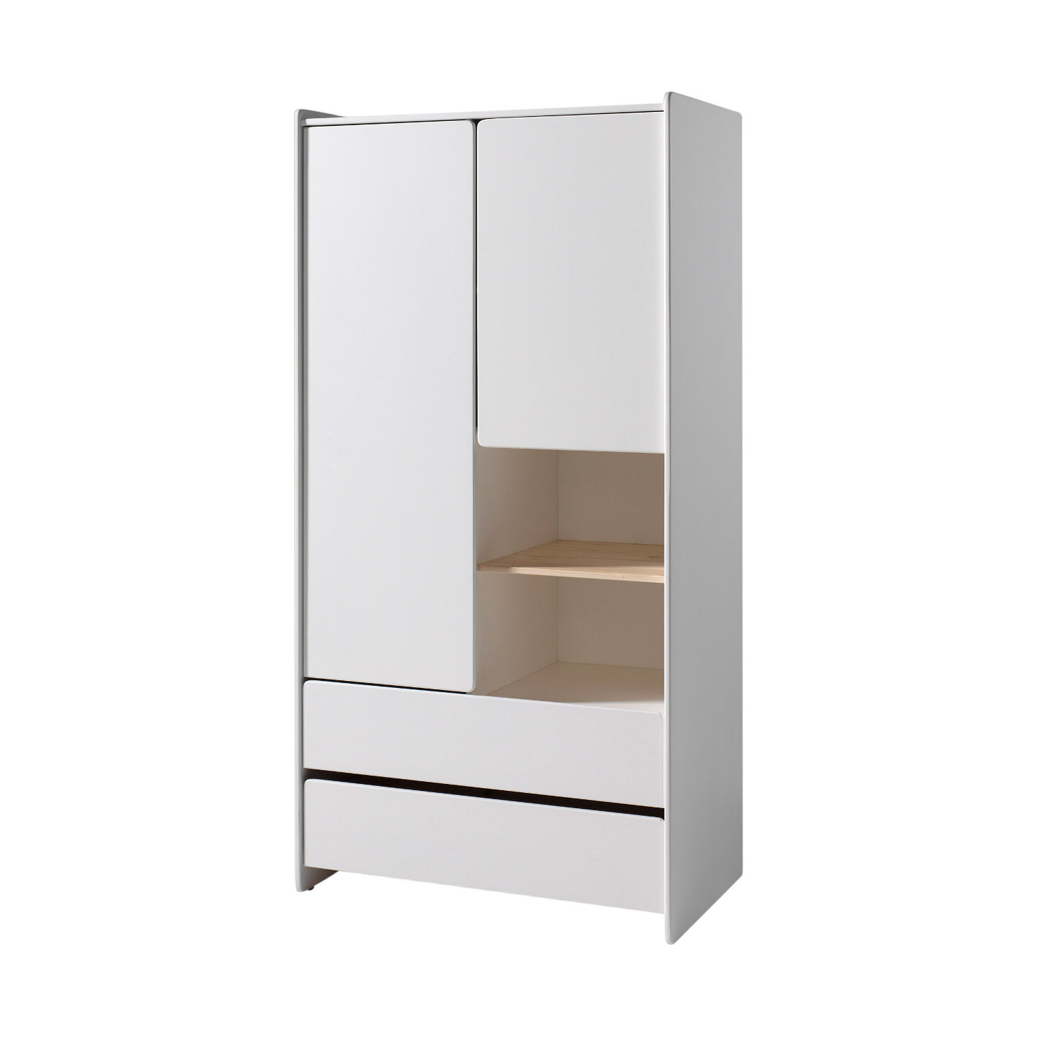 Vipack Kiddy Kledingkast Wit 2-Deurs