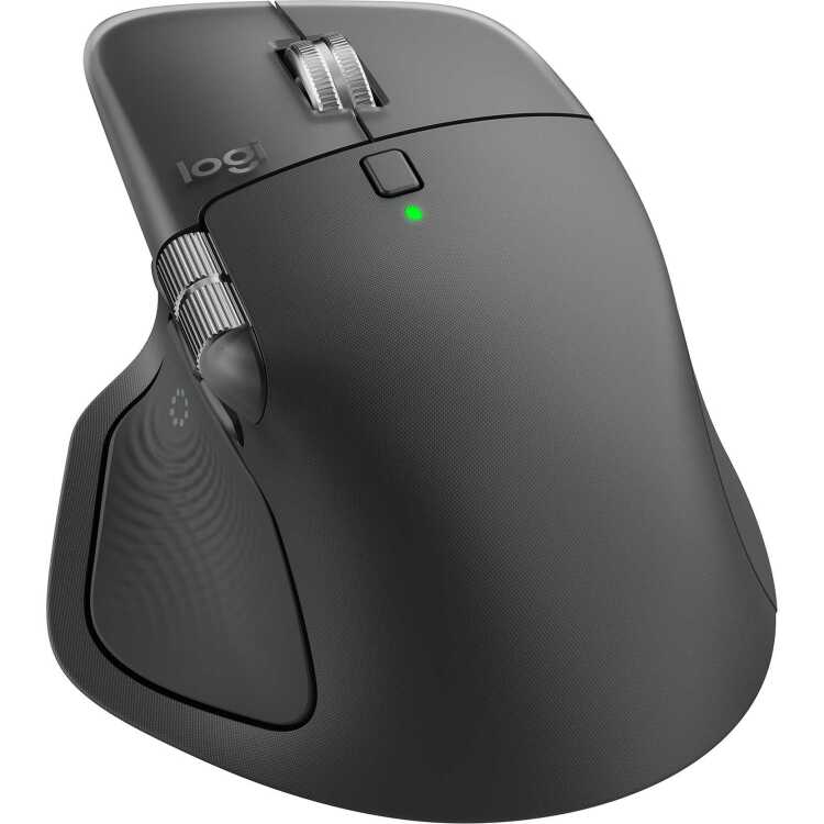 Logitech MX Master 4 - Graphite - Ergonomische muis - Optisch - 9 knoppen - Zwart