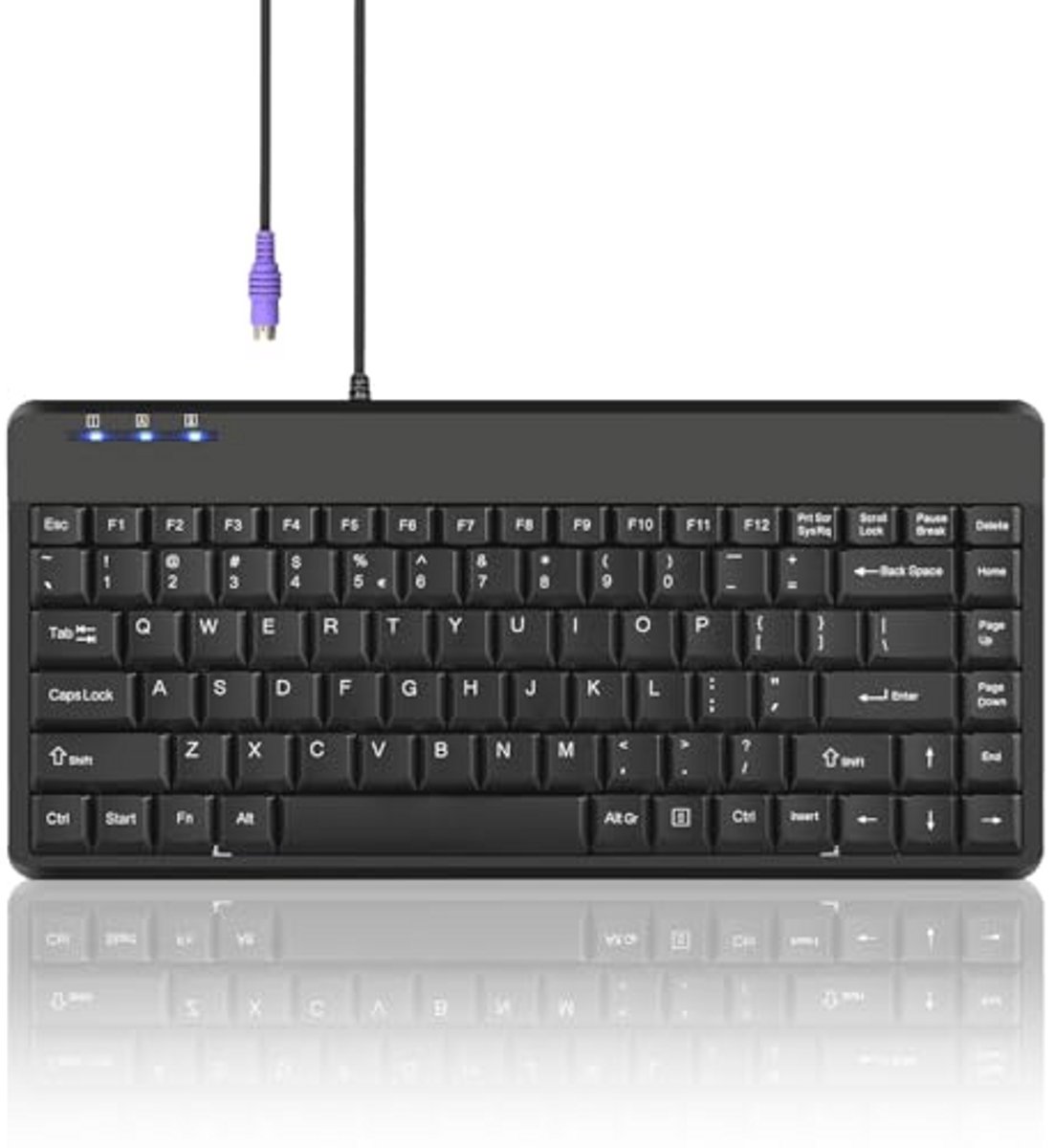 Compacter PS/2 Mini Toetsenbord voor Beperkte Ruimtes