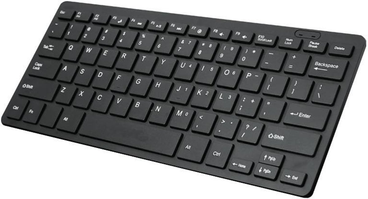 Bedraad Mini Stil Vierkant Toetsenbord voor Desktop en Laptop (Zwart)