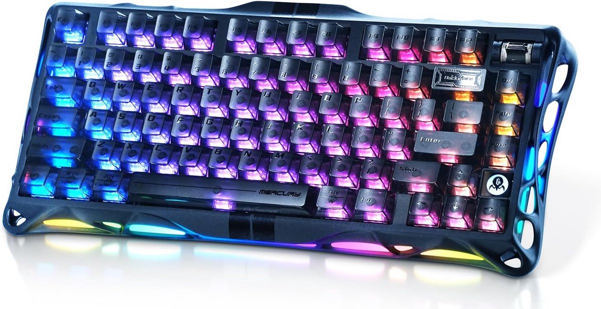 Mechanisch Gaming Toetsenbord 75% met Magnetische Hall Effect Switches - Zwart