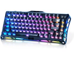 Mechanisch Gaming Toetsenbord 75% met Magnetische Hall Effect Switches - Zwart