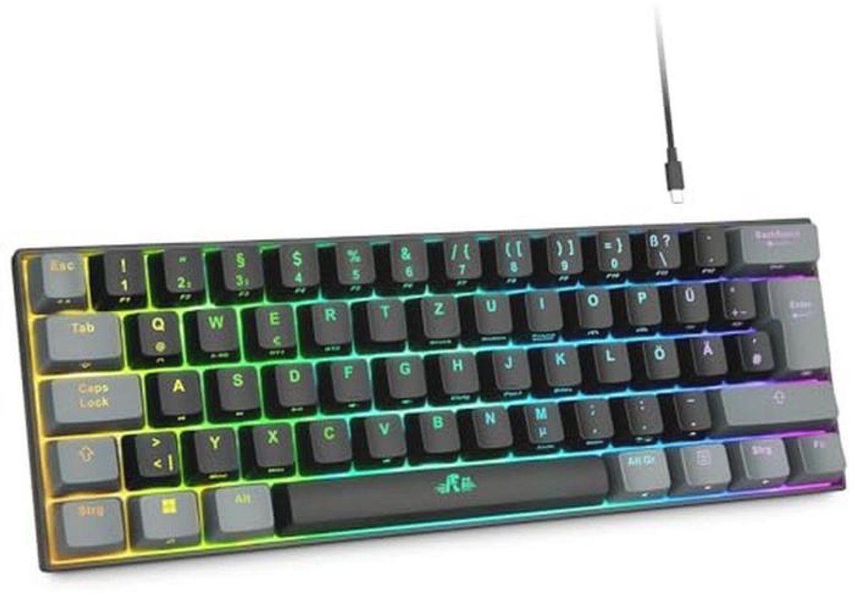 Draadloos Mechanisch Gaming Toetsenbord met RGB en Blauwe Switches