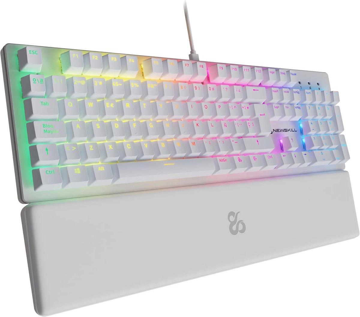 Mechanisch Toetsenbord Volledig Layout RGB met Hot-Swap Switches en Magnetische Polssteun