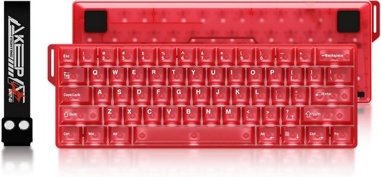 Compact Magnetisch 60% Gaming Toetsenbord met Transparante Toetsen en Snelle Respons