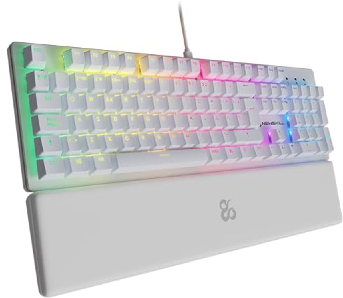 Mechanisch Toetsenbord Volledig Layout RGB met Hot-Swap Switches en Magnetische Polssteun