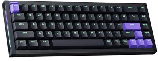 Hot Swappable Gaming Toetsenbord 65% met Magnetische Schakelaars en PBT Keycaps