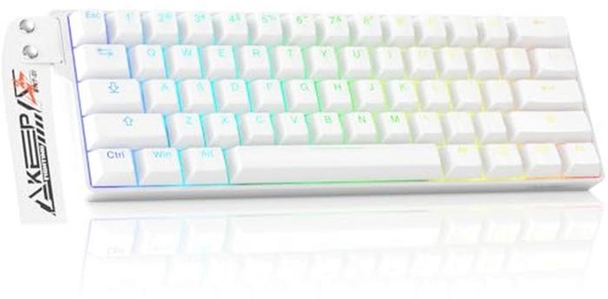 Compacte 60% Gaming Toetsenbord met 8K Hz Polling Rate en RGB Verlichting