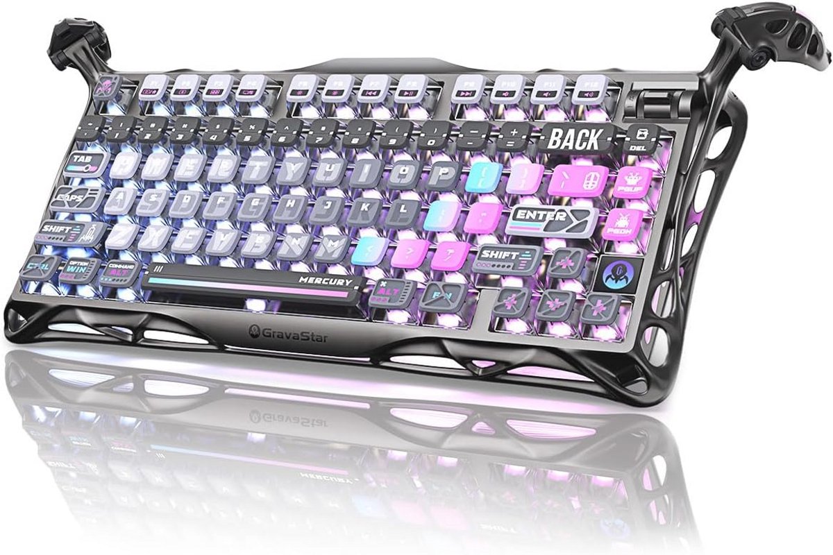 K1 Pro Toetsenbord - Cyberpunk Stijl Gaming Toetsenbord