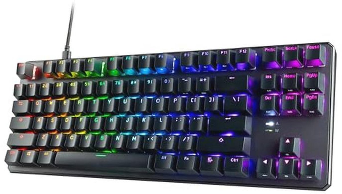 RGB Mechanisch Toetsenbord met 87-toetsen en Per-key Kleurverlichting - Wraith Rood Switch
