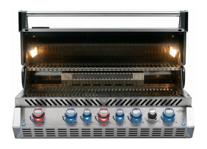 Napoleon Grills Prestige Pro 665 RVS inbouw incl. draaispit barbecue - - Grijs