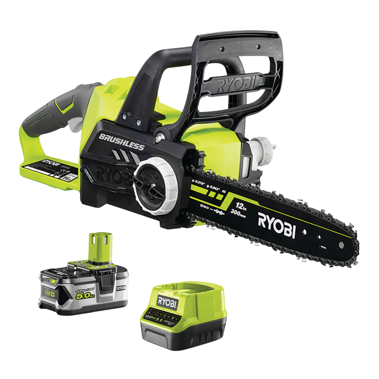 Ryobi Brushless Accu 30cm Kettingzaag (incl. 1x 5.0Ah accu) -