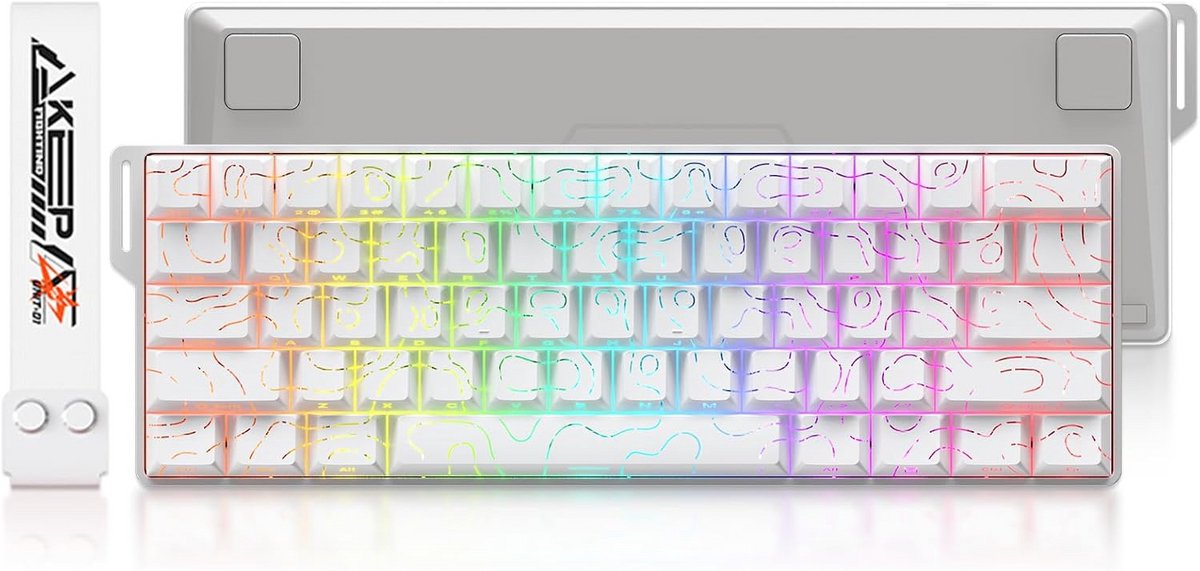 Compact 60% Magnetisch Gaming Toetsenbord met PBT Keycaps en RGB Verlichting