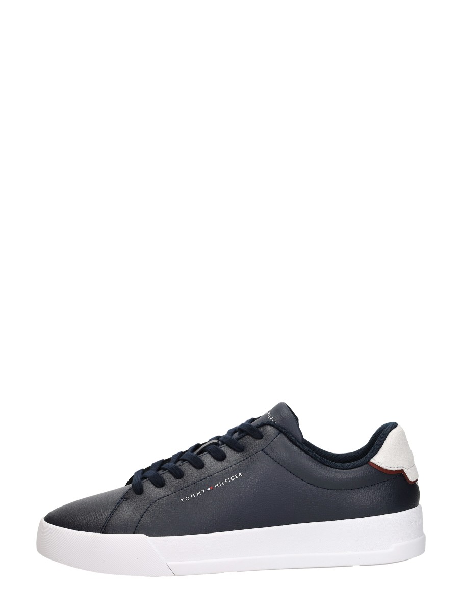 Tommy Hilfiger - Th Court Lth Detail Ess - Blauw