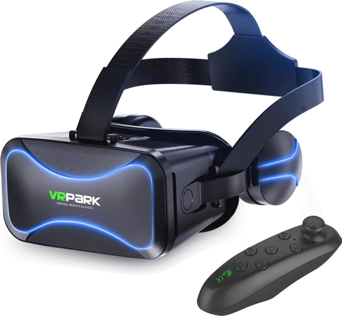 Meeslepende VR-headset voor kinderen en volwassenen - 3D Virtual Reality-bril met afstandsbediening