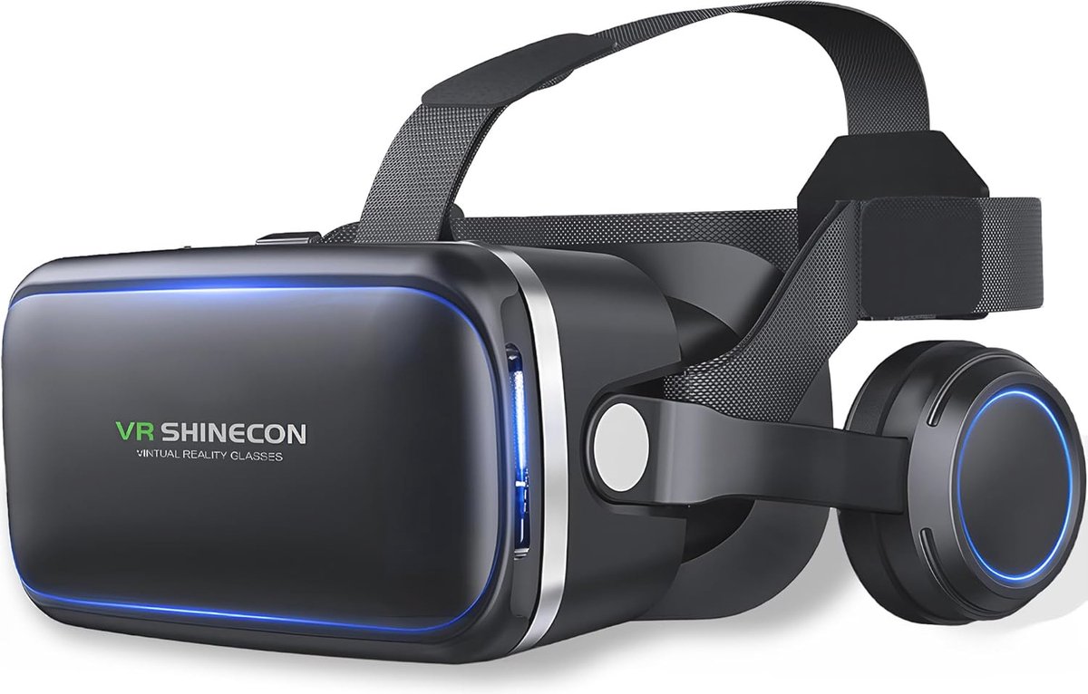 3D VR-bril voor Gaming en Virtual Reality met Hoofdtelefoon voor Android/iPhone