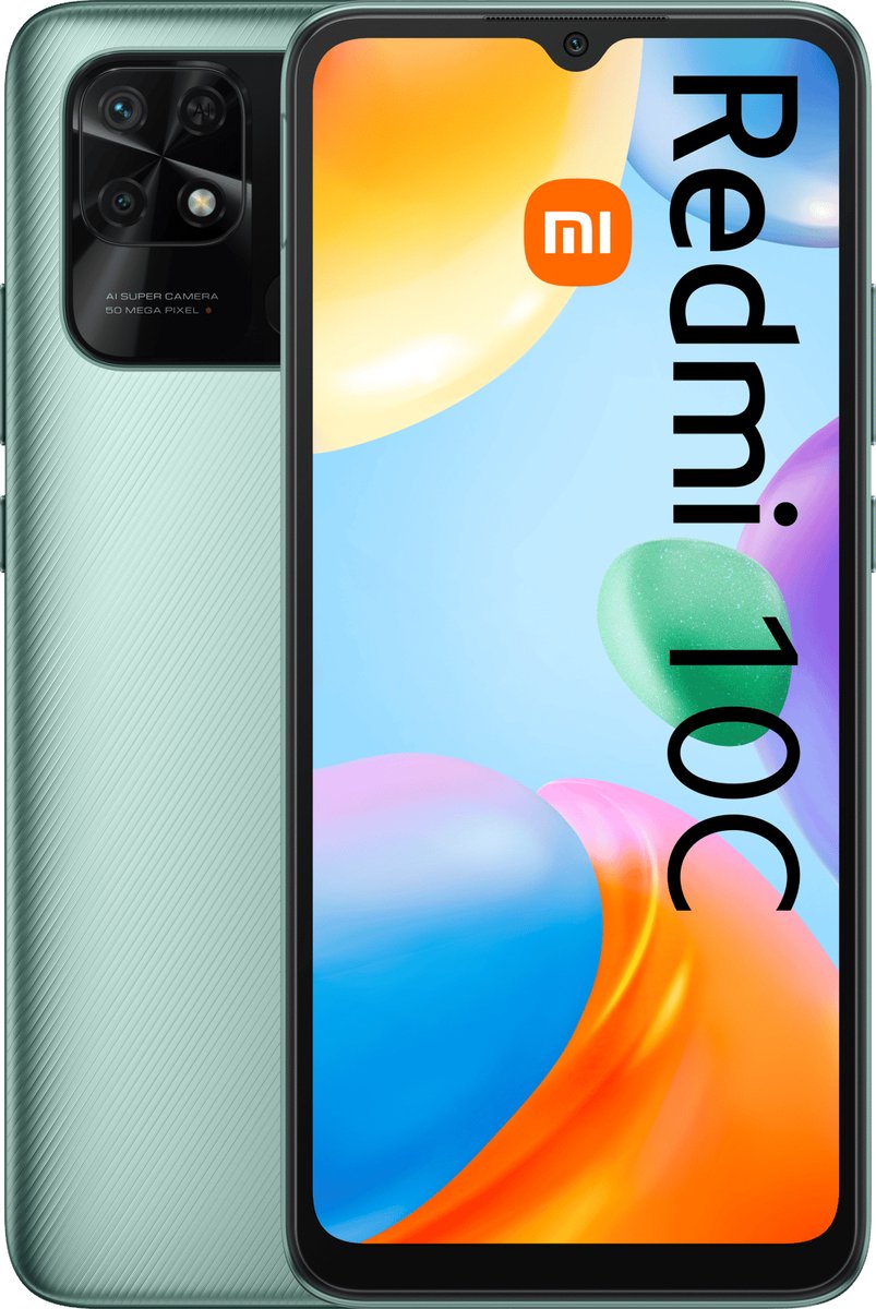 Xiaomi Redmi 10C - 3GB RAM - 64GB - Mint Groen