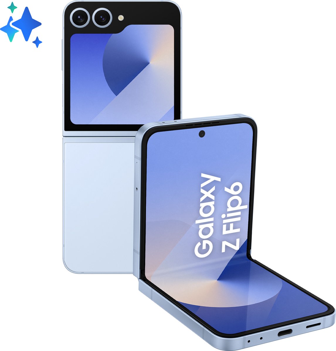 Samsung Galaxy Z Flip6 17 cm (6.7") Dual SIM Android 14 5G USB Type-C 12 GB 256 GB 4000 mAh Blauw