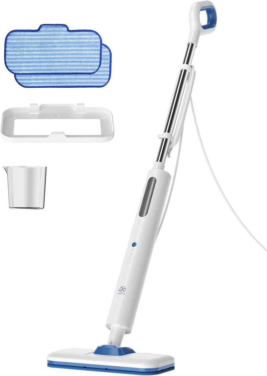 Stoomdweil Vloerreiniger 1200W - Chemicaliën Vrij Reinigen voor Hardhout Laminaat Tegels