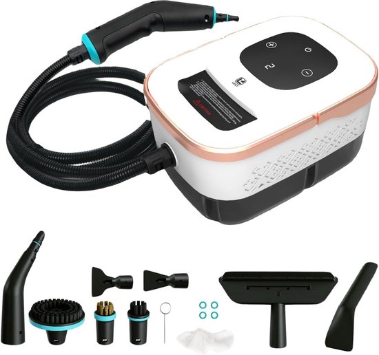 Krachtige Handstoomreiniger 2500W - Sneldrogend en Veelzijdig voor Thuis, Auto en Meubels