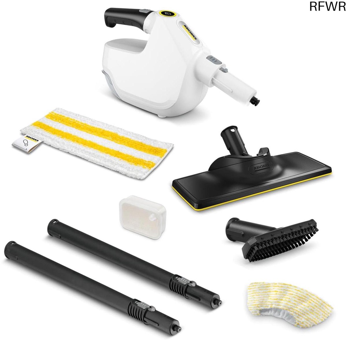 RFWR® Stoomreiniger 4-in-1 met snelle opwarmtijd en grote oppervlakteprestatie