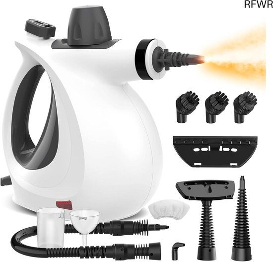 RFWR® Handstoomreiniger met 11 accessoires - Multifunctionele stoomreiniger voor vloeren en meubels