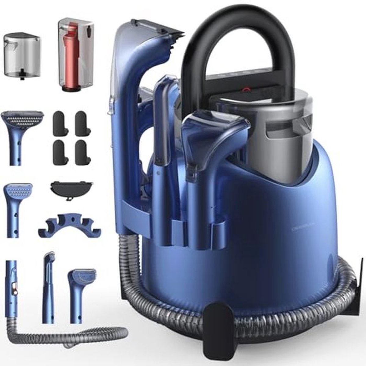 Draagbare 2-in-1 Vlekreiniger en Stofzuiger voor Diepe Reiniging van Vloeren en Textiel