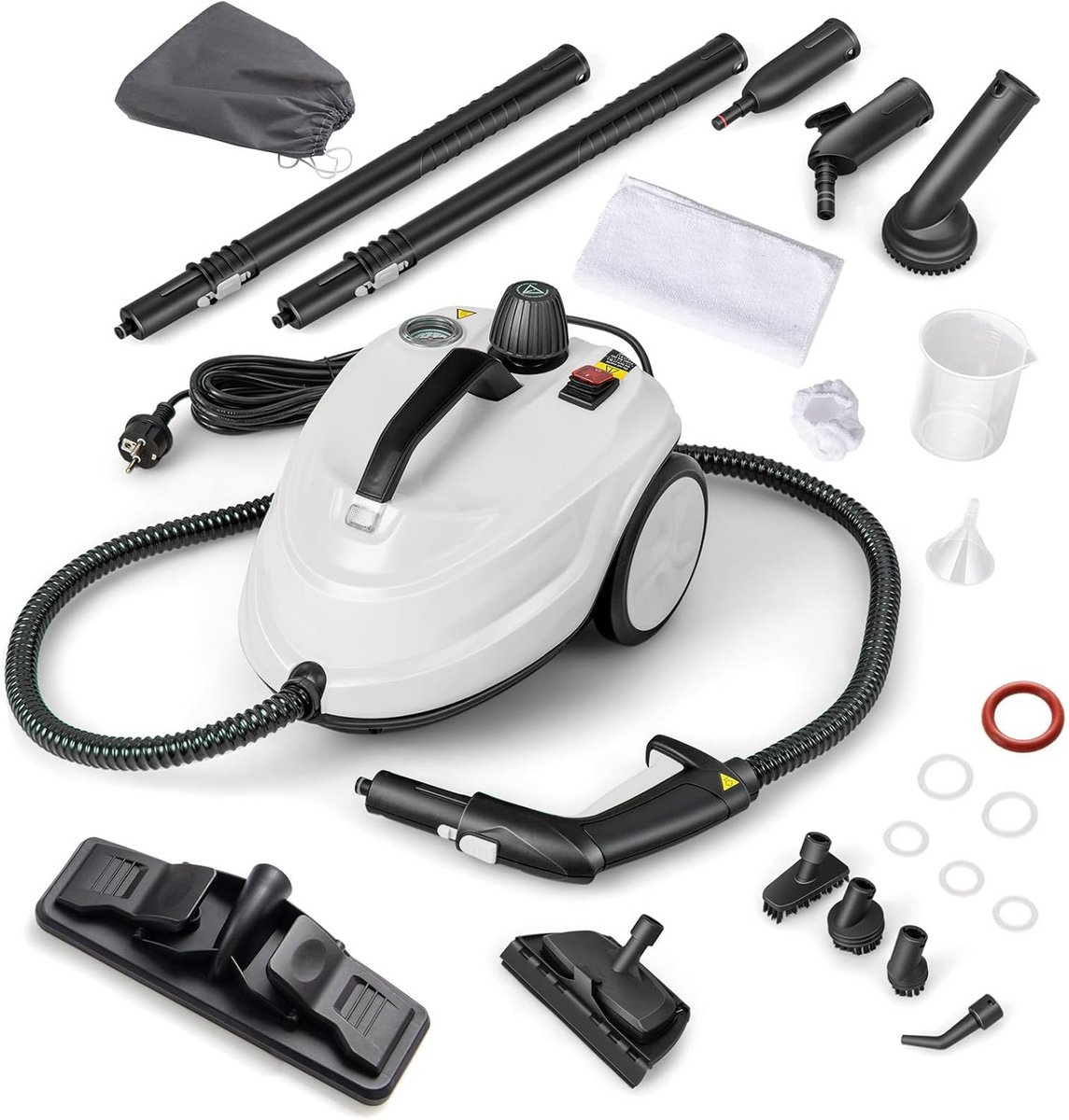 Krachtige Stoomreiniger 2000W met 13 Accessoires voor Diepe Hygiënische Reiniging