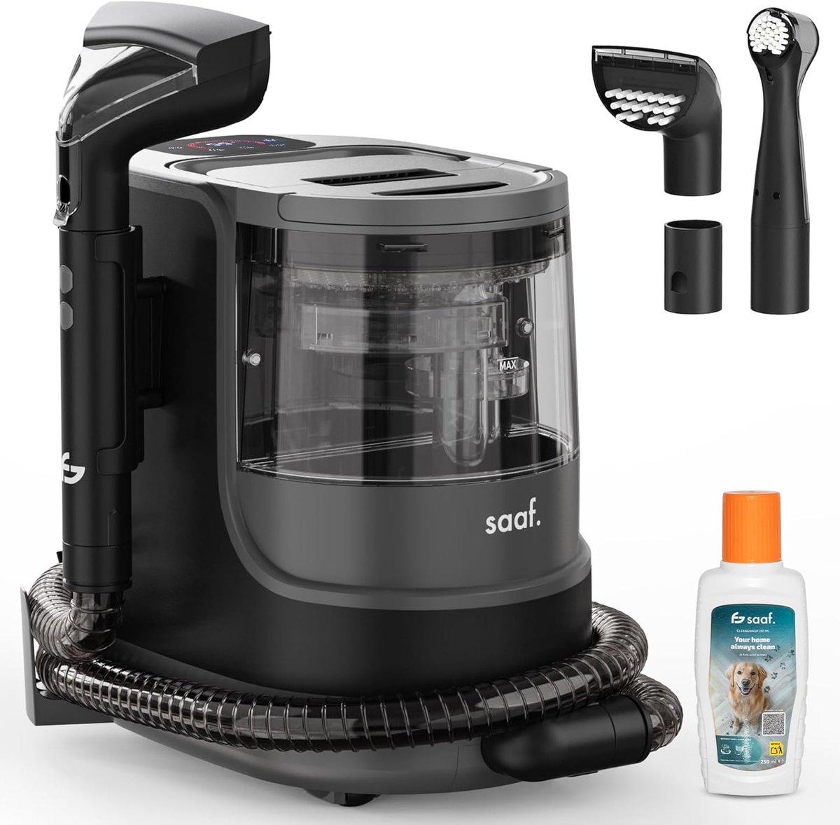 Vlekkenreiniger met Stoomfunctie - 7-Delige Set voor Tapijt en Meubels