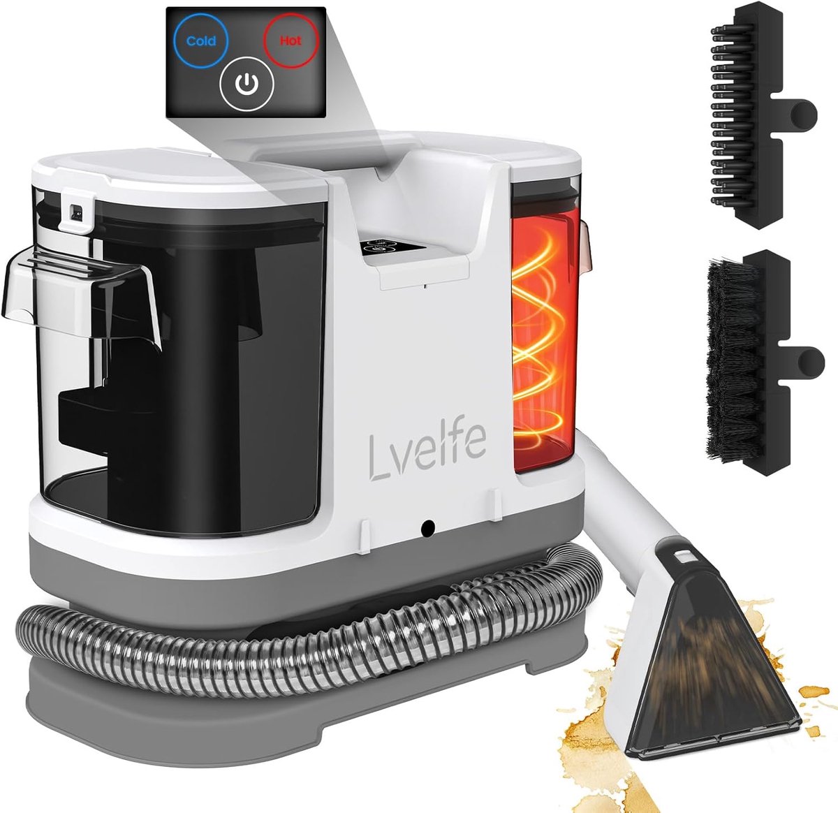 Tapijtreiniger met Warm/Koud Water en Touchscreen