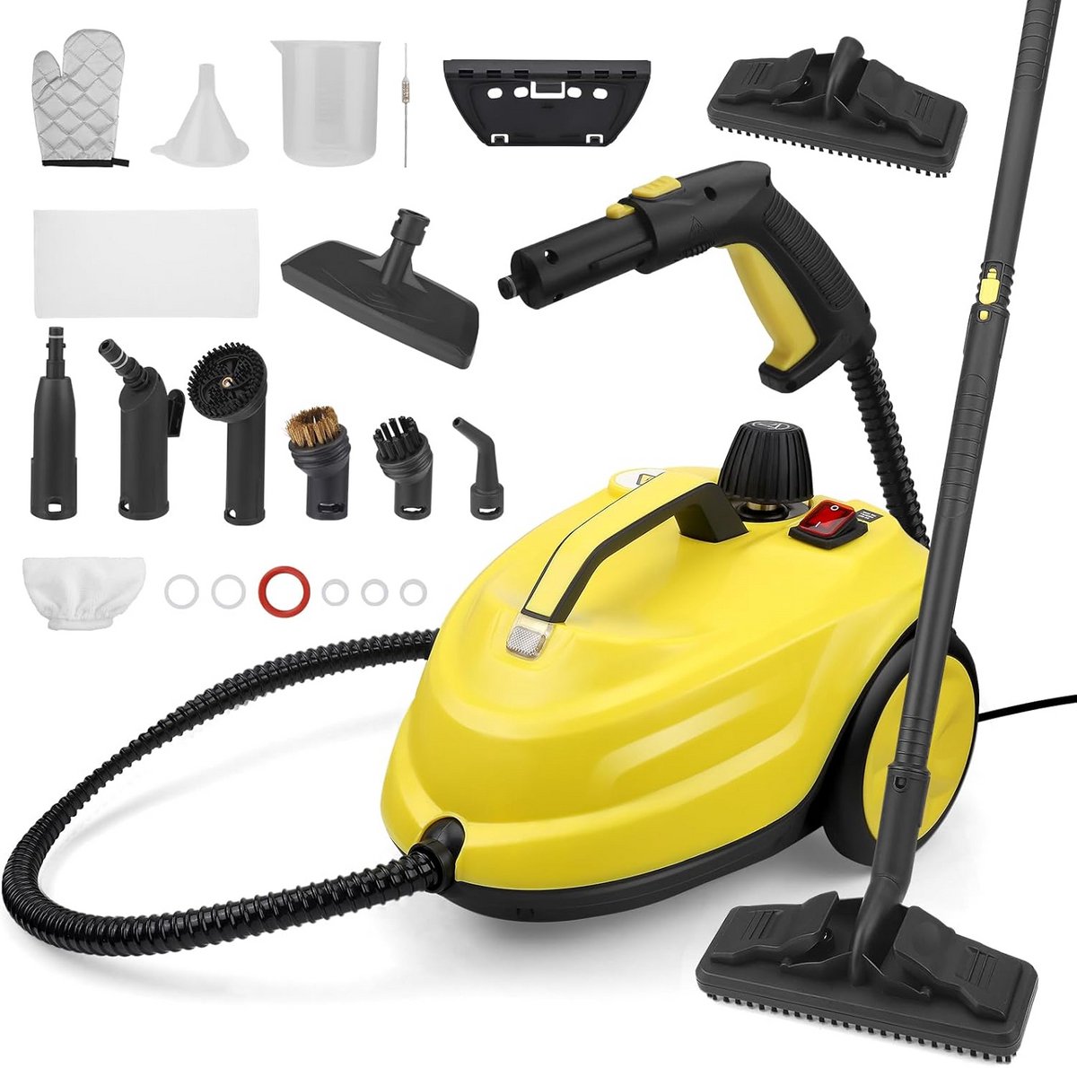 Krachtige Multifunctionele Stoomreiniger met Groot Reservoir - Voor Vloeren, Auto en Huis