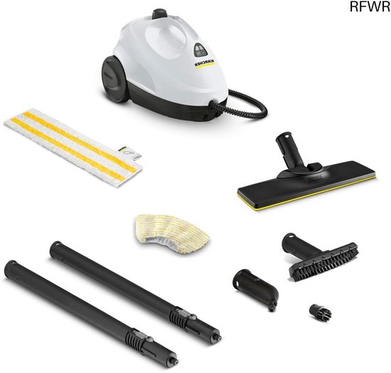 RFWR® Stoomreiniger met hoge druk en opwarmtijd van 6,5 minuten voor grondige reiniging