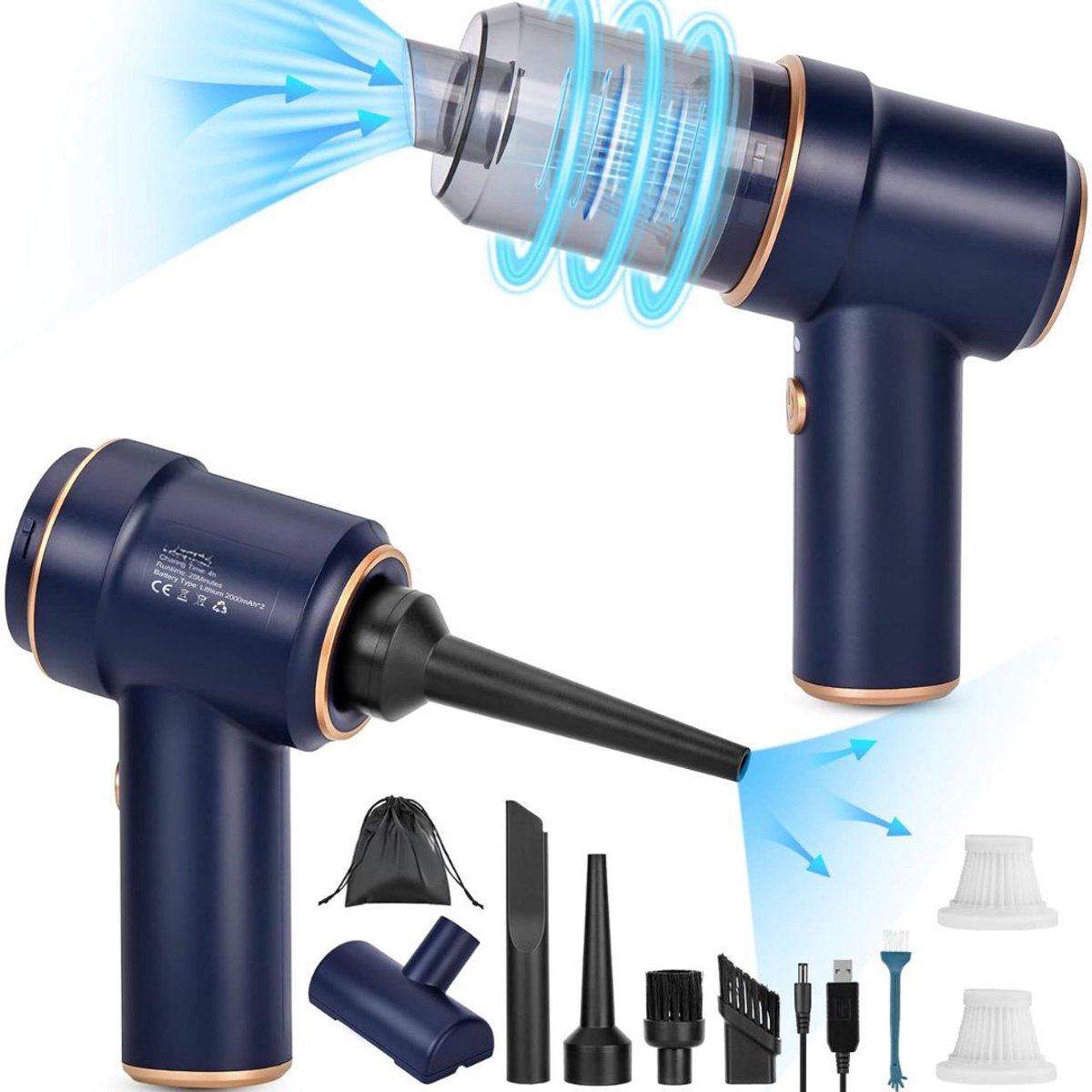 ApexArte® Draagbare Vlekkenreiniger - Donkerblauw