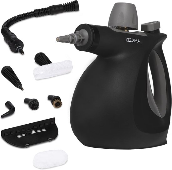 Stoomreiniger 1000W met 9 Opzetstukken en Roterend Mondstuk - Efficiënt en Veilig Schoonmaken