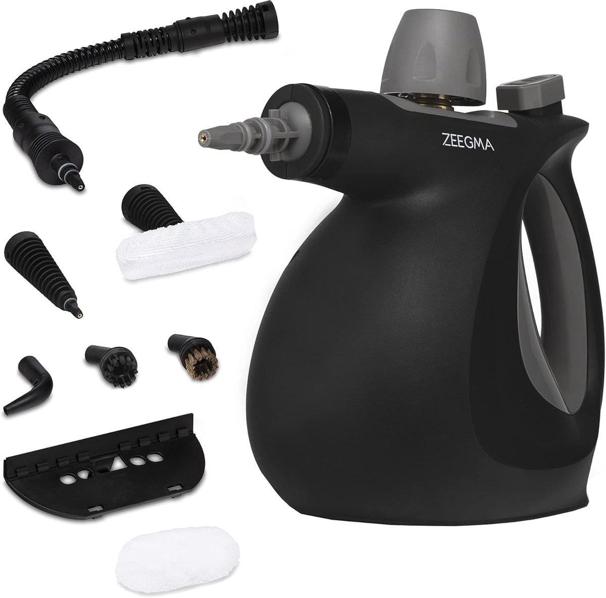 Stoomreiniger 1000W met 9 Opzetstukken en Roterend Mondstuk - Efficiënt en Veilig Schoonmaken