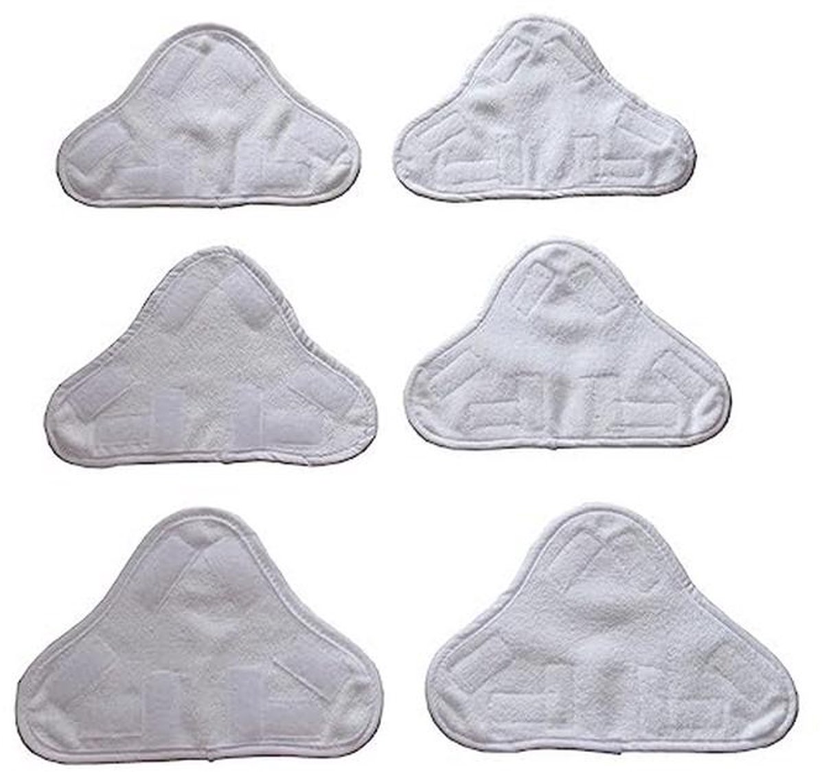 Set van 6 Verwisselbare Microvezel Vloerpads voor Stoomreinigers