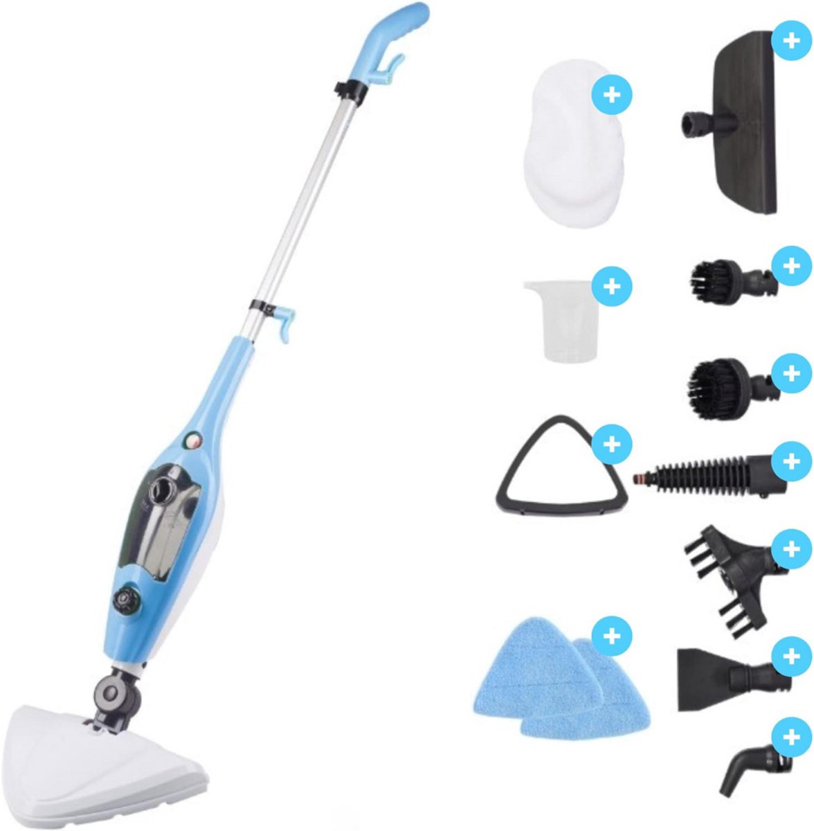 ZRSS® Elektrische Dweil - Stoomreiniger 9 in 1 - Vloerreiniger Electrisch - Dweilapparaat